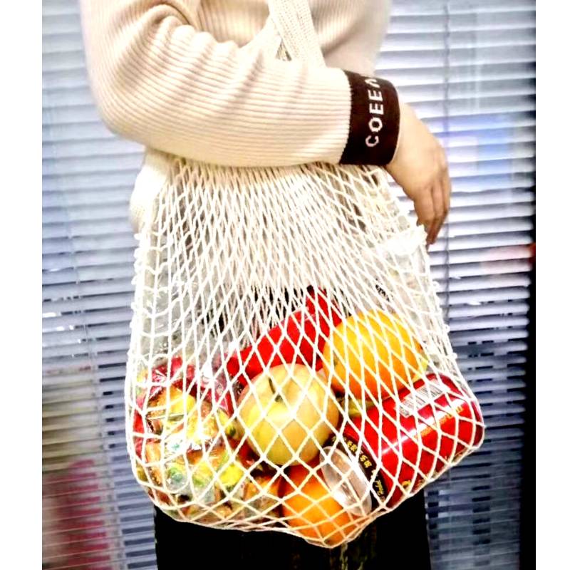 Geantă ecologică din plasă de bumbac