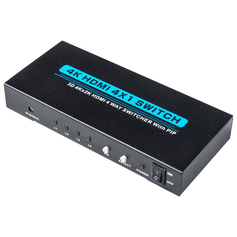 V1.4 4K/30Hz HDMI 4x1 Switcher Cu suport PIP 3D Ultra HD 4K*2K/30Hz