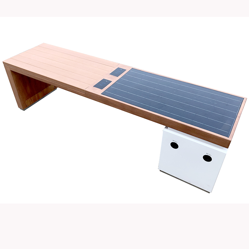 Solar Powered Phone încărcare WiFi Acces exterior Mobilier Smart Bench