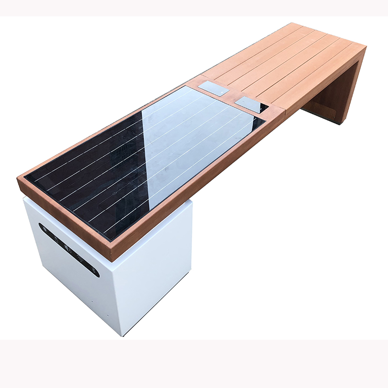 Solar Powered Phone încărcare WiFi Acces exterior Mobilier Smart Bench