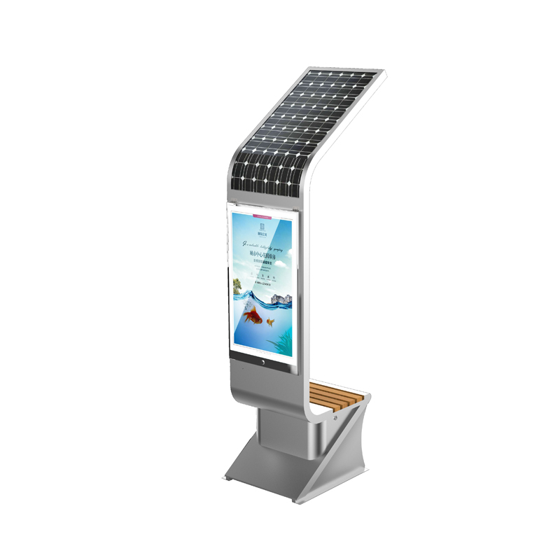 Echipament de publicitate pentru energie solară Casă de lumină cu afișaj mare Telefon care încarcă mobilă inteligentă pentru exterior