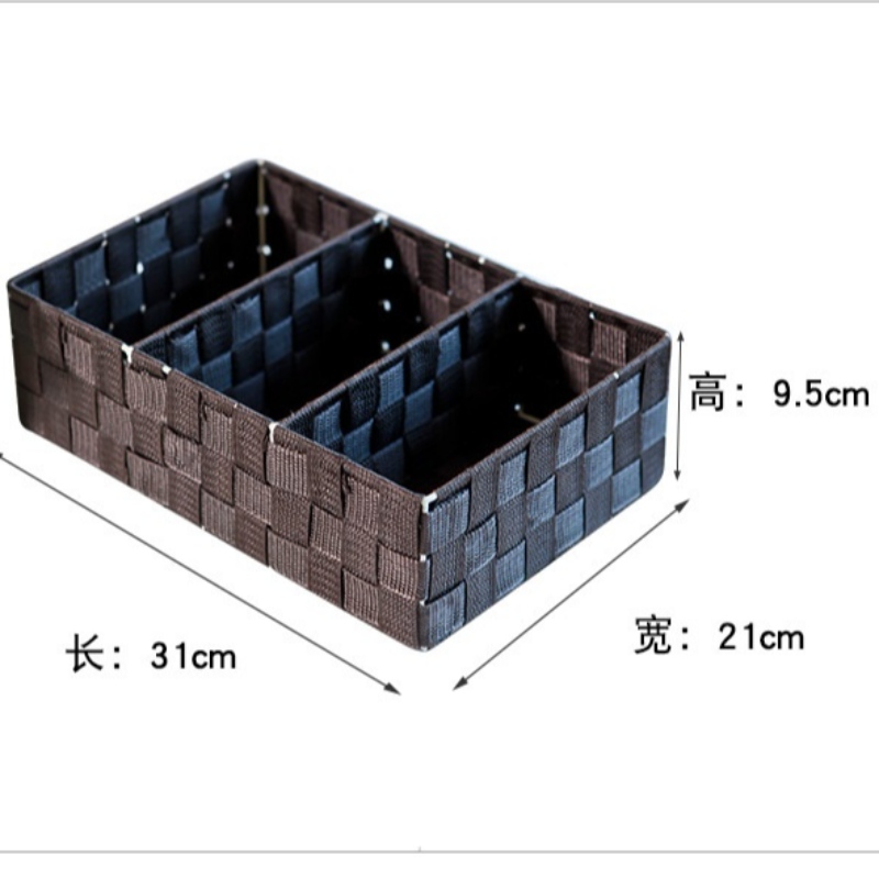 Coș din țesături din polipropilenă țesut manual