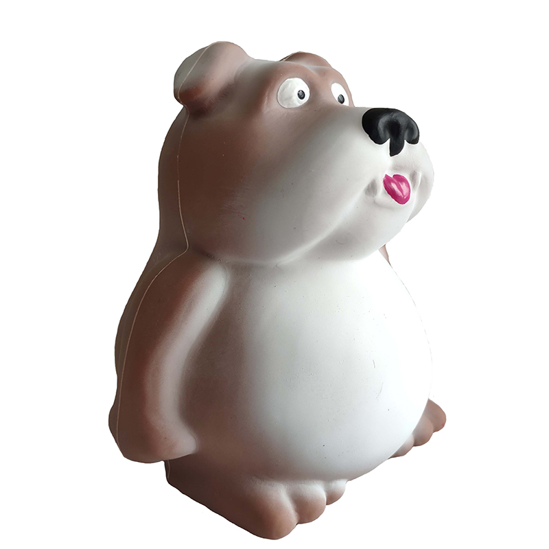 Nou design de silicon mestecat câine de jucărie oală burtă jucărie masca de mestecat