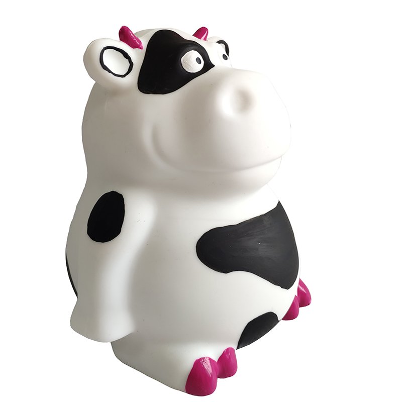 Nou design din silicon scârțâitor de câine jucărie oală burtă jucărie masca de mestecat