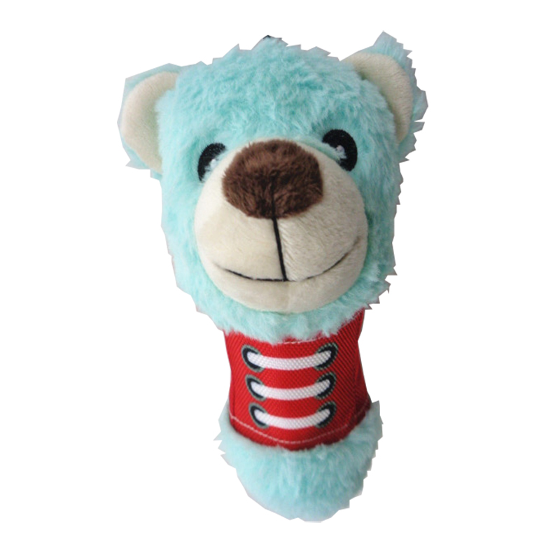 Squeaky plush câine jucărie animal de companie interactivă jucărie pentru mestecat