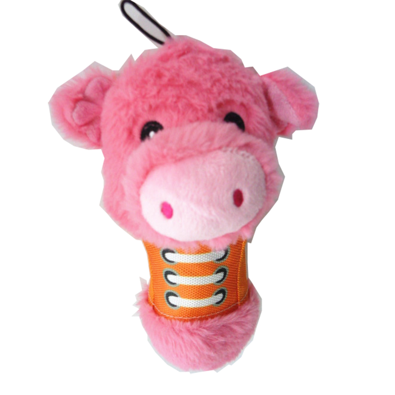Squeaky plush câine jucărie animal de companie interactivă jucărie pentru mestecat