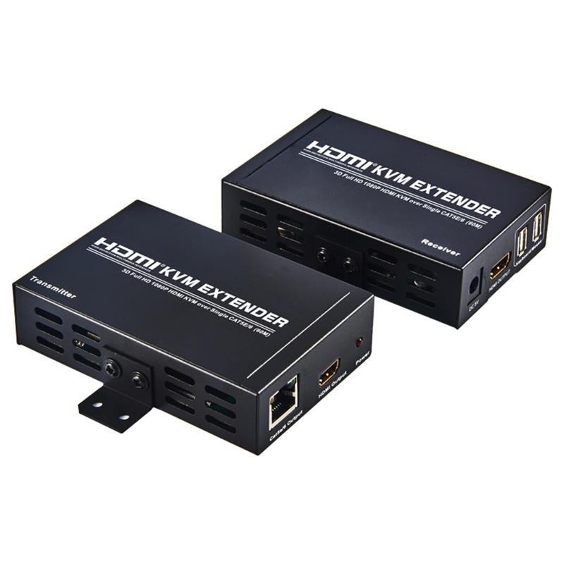 HDMI KVM Extender 60m peste Single cat5e / 6 Suport Full HD 1080P