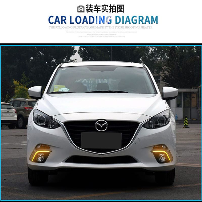 Lumina zilei pentru Mazda 3 Axela 2014~2016,Foglimp pentru Mazda 3 Axela DRL