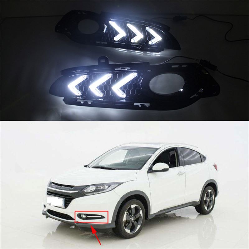 Daytime running light for Honda Hrv/Vezel 2015,Foglimp for Honda Hrv/Vezel 2015~2017 DRL