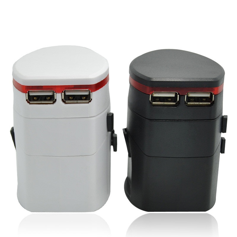 Cadouri de Crăciun Universal Travel Adaptor cu 2 usb Best Vanding Premium for Traveling Gift