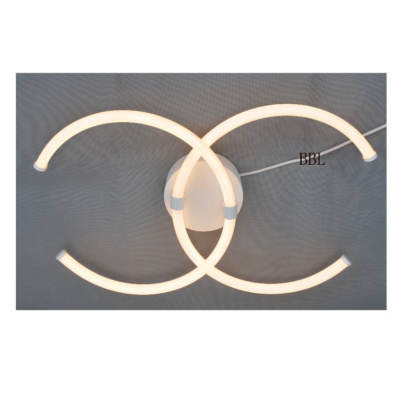 Lampă cu plafon LED cu tub acrilic dual C mai mare