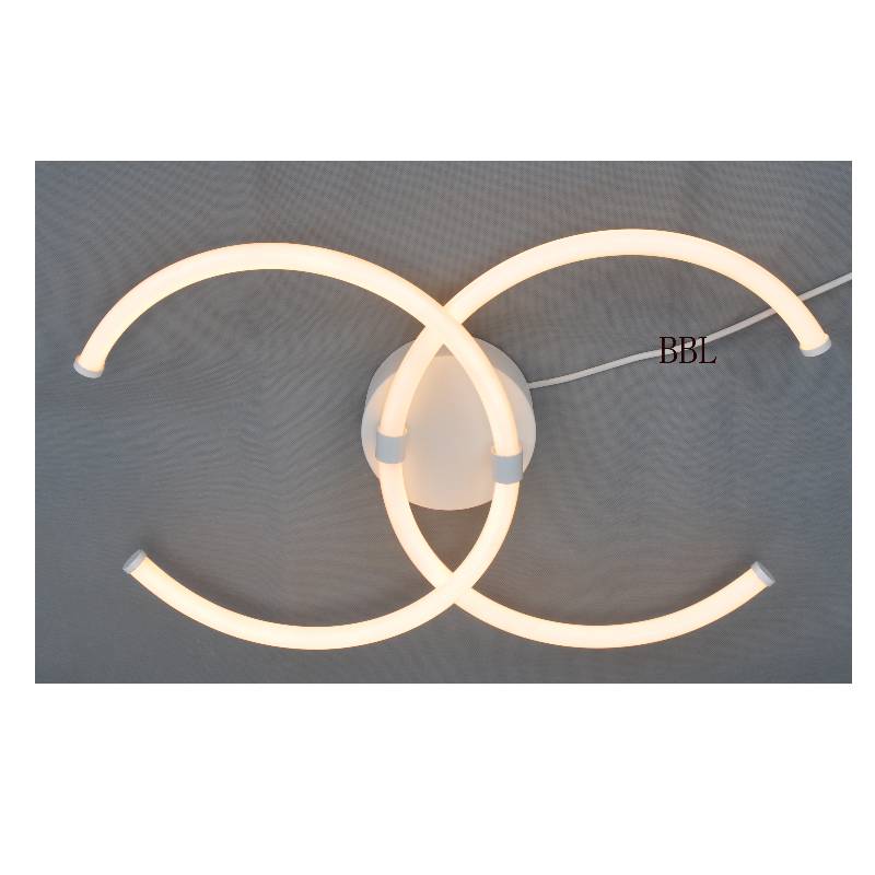 Lampă cu plafon LED cu tub acrilic dual C mai mare