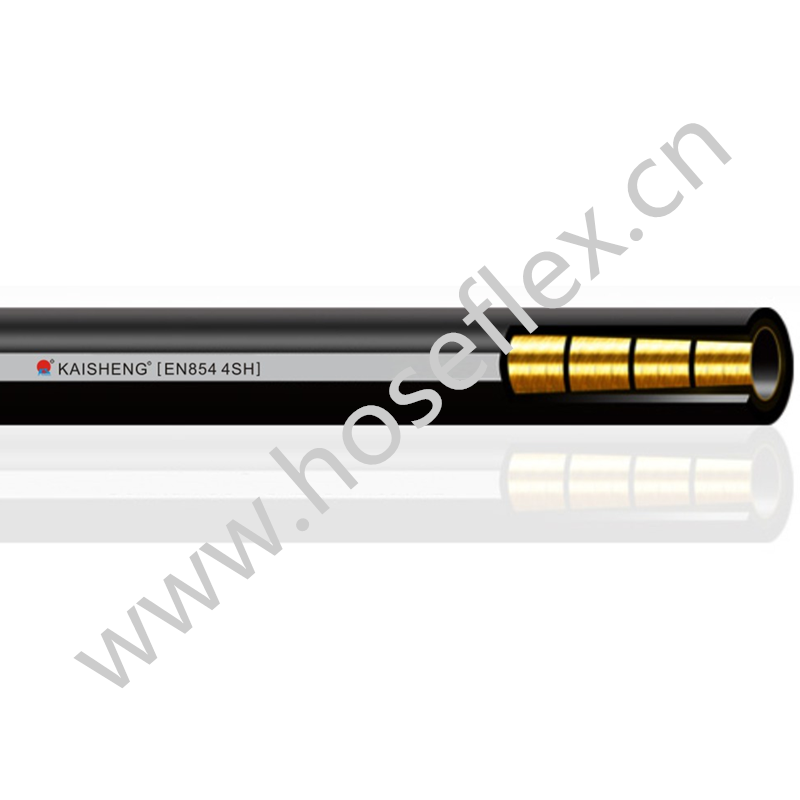 certificat EN856 4SH 3 / 4inch 1 inch Furtun hidraulic furtun de cauciuc de înaltă presiune aplicat echipamentului general de exploatare și al întrerupătorului