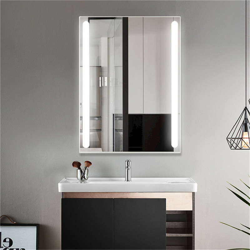 Heat Fog Free Wall Montat Baia LED Mirror cu trei culori Lumina pentru Accesorii de baie