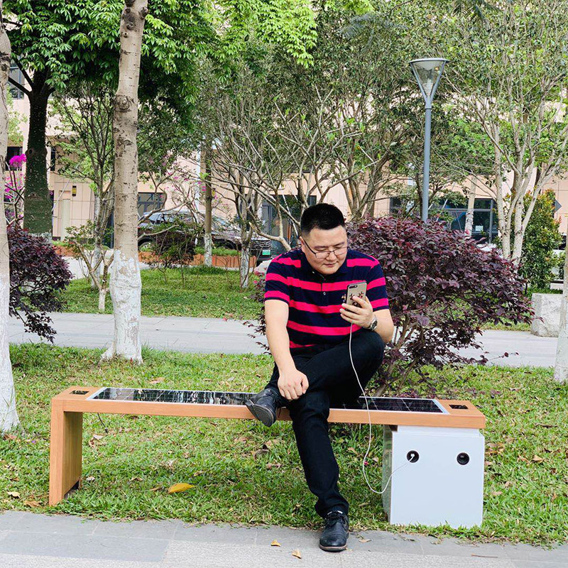 USB încărcare Smart Wifi Professional Producator Outdoor Street Bench