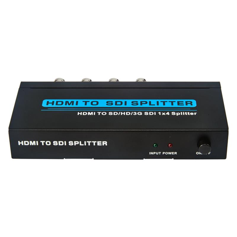HDMI TO SD / HD / 3G SDI 1x4 SPLITTER Suport 1080P
