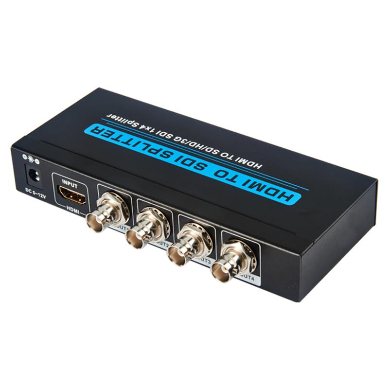 HDMI TO SD / HD / 3G SDI 1x4 SPLITTER Suport 1080P