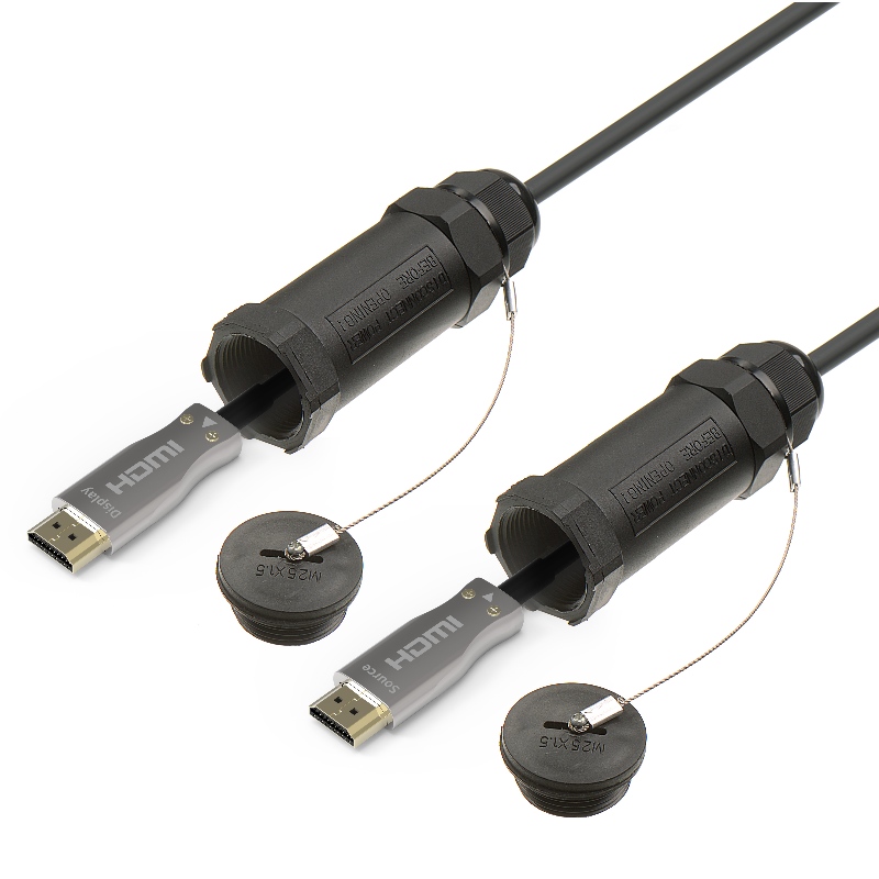 Blindat HDMI activ cablu optic cu4K@60hz18G 3D bun pentru țevi filetate