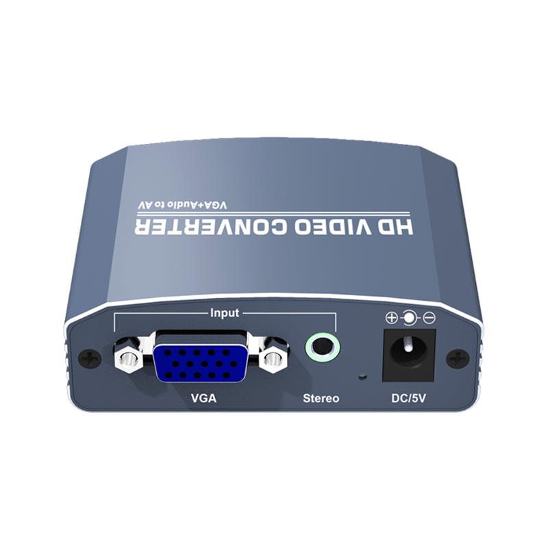 VGA + Stereo Audio la AV Converter Suport 1080P
