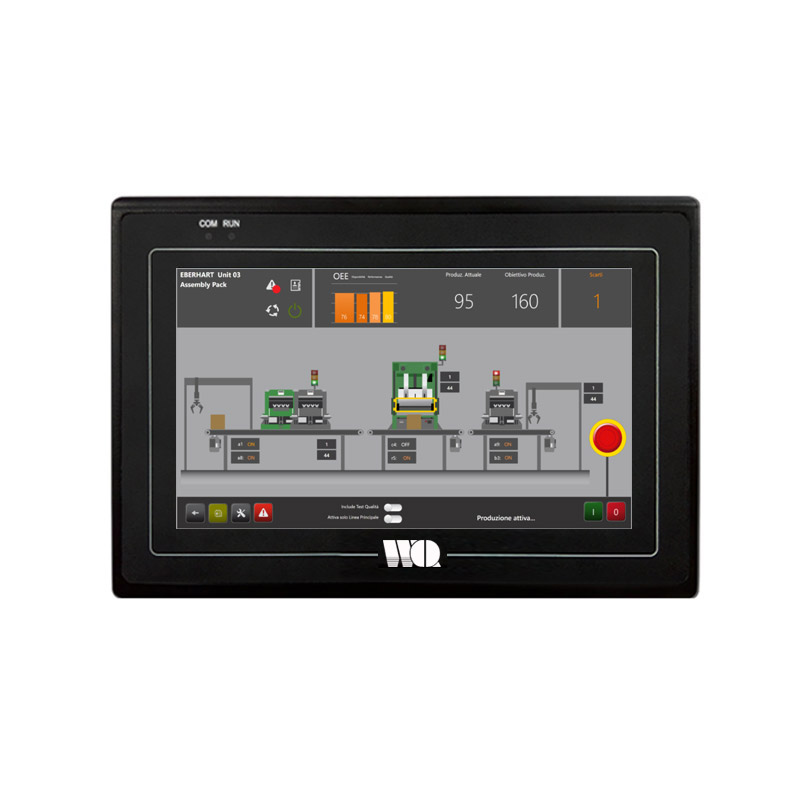 Se afișează ecranul tactil Android cu ecran de 7 inci pentru monitorul monitorului industrial