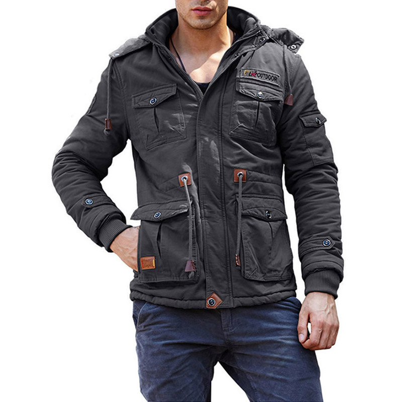 Flăcări de lână Jacket Windbreaker Tactic Pilot Bomber haina Purtare-rezistent la deplasarea Hat Fashing Casual