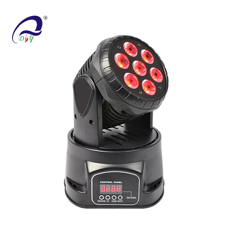 PL-14 7pcs*10W/15W LED Mini Moving Wash Head Light