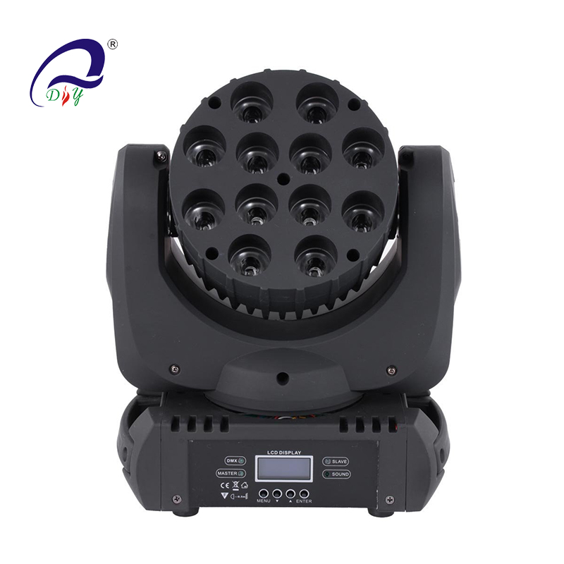 PL56A 12pcs 10w 4in1 RGBW LED Beam Moving Head Light pentru scenă