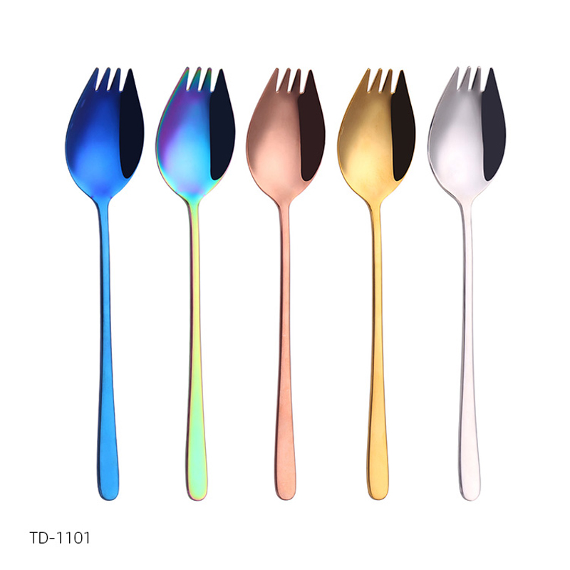 inox salata furculiță angro metal camping reusable oțel inoxidabil spork