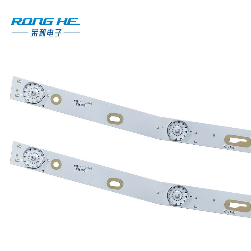 Preț de fabrică MS-L1084, 6 lumini 6V cu lentile optice triunghi (U Style) benzi de retroiluminare LED