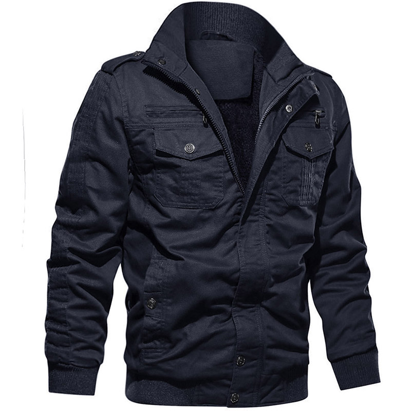 Bărbaţi de jachetă groasă Pilot Mod personalizat plus dimensiunea Bomber Fleece de iarnă cald
