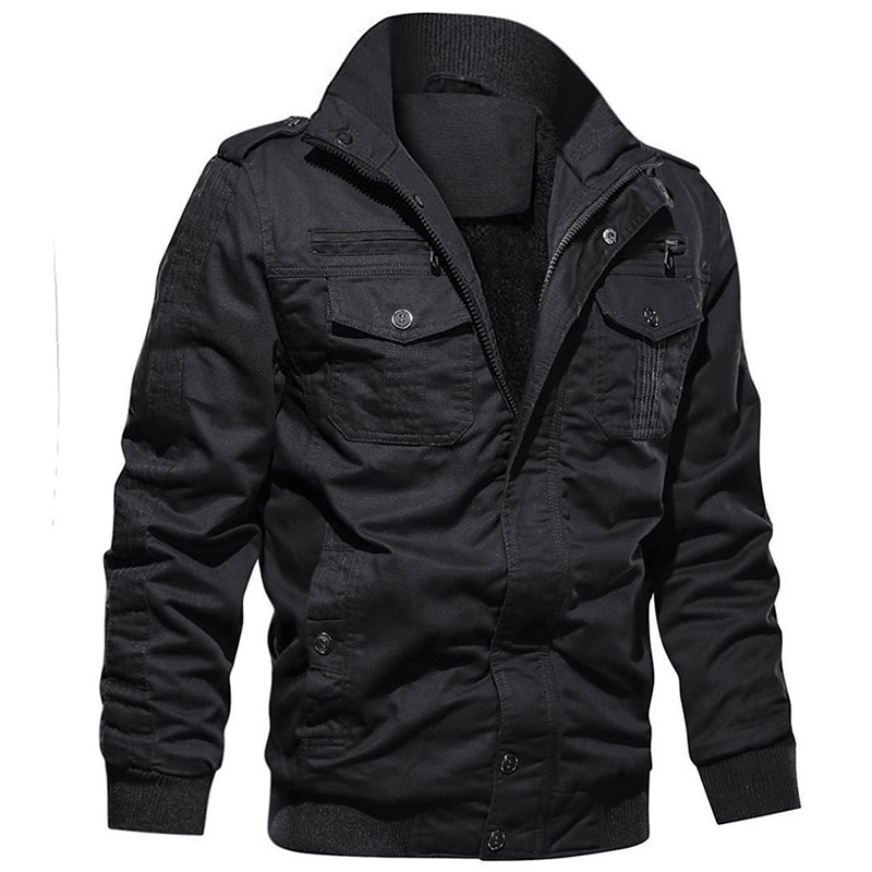 Bărbaţi de jachetă groasă Pilot Mod personalizat plus dimensiunea Bomber Fleece de iarnă cald