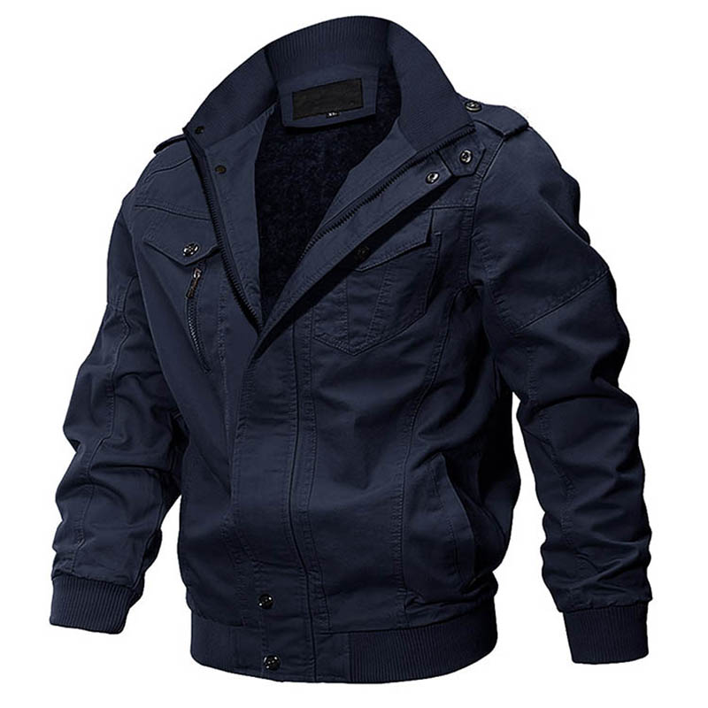 Oamenii lui Pilot Thick Jacket personalizat Plus dimensiunea bombardier Fleece de iarnă cald