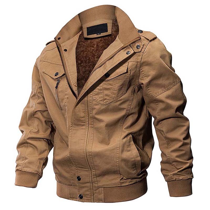 Oamenii lui Pilot Thick Jacket personalizat Plus dimensiunea bombardier Fleece de iarnă cald