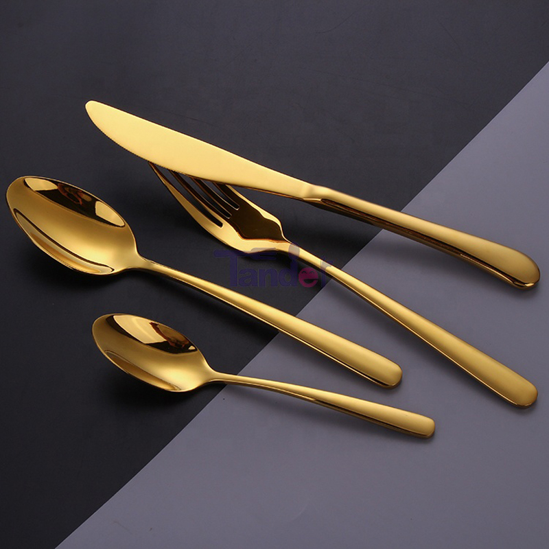 Tander design elegant 20 piesă 4 persoană set de tacâmuri din oțel inoxidabil set