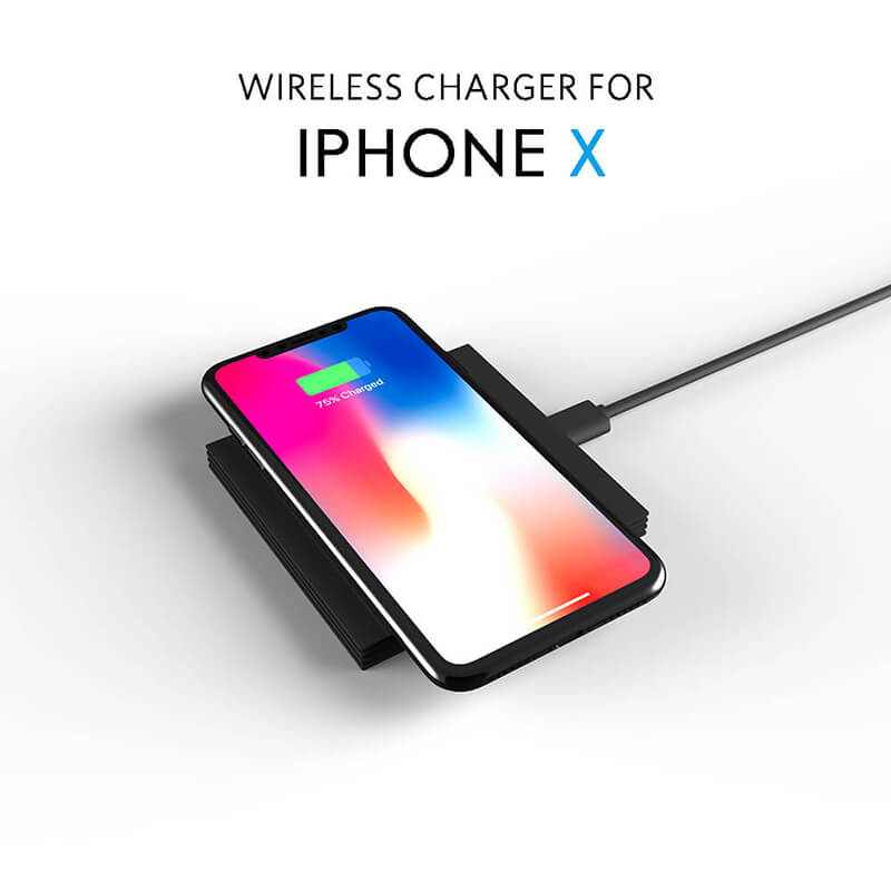 Ultra-subțire Square Cell Phone Wireless Charger Station