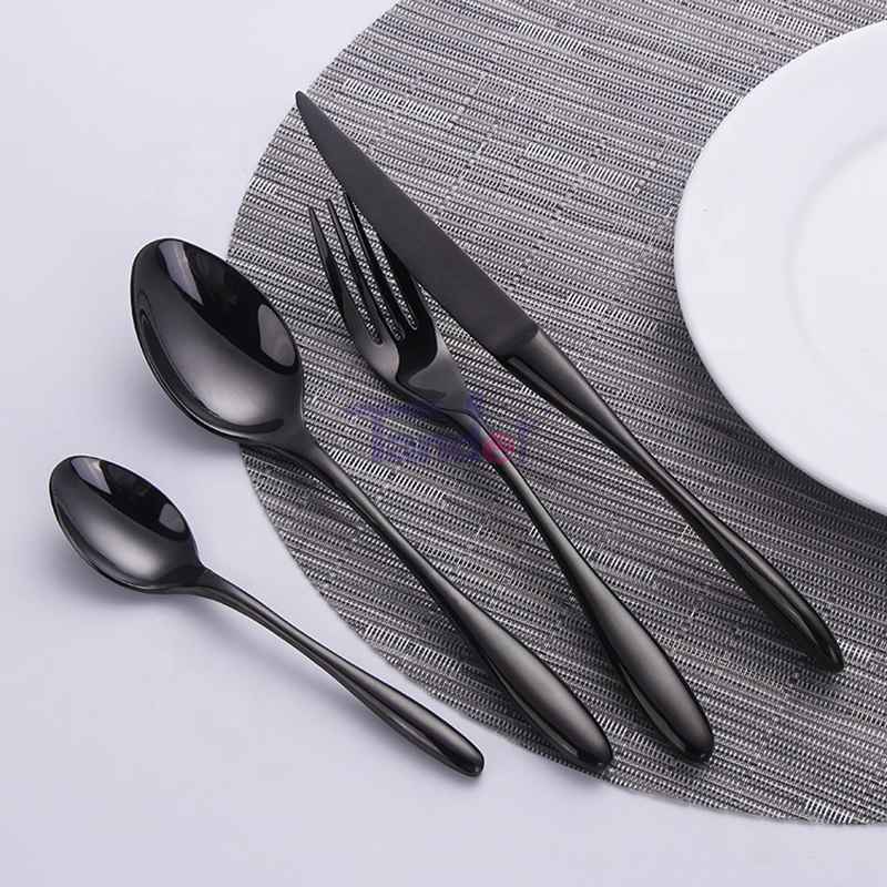 Seturi de tacâmuri 4pc 18/8 oțel inoxidabil cina lingura furculita calitate tacâmuri cadou de lux set