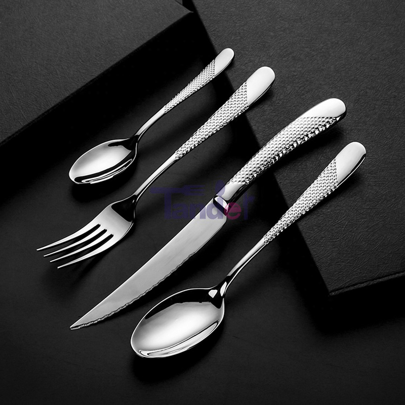 Set de tacâmuri de oțel inoxidabil 18/8 flatwareroyal pentru nuntă înaltă oglindă