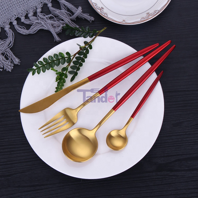 Set de produse Cutler de oțel inoxidabil Dishwasher Safe Tableware Garnish Products Cutelry