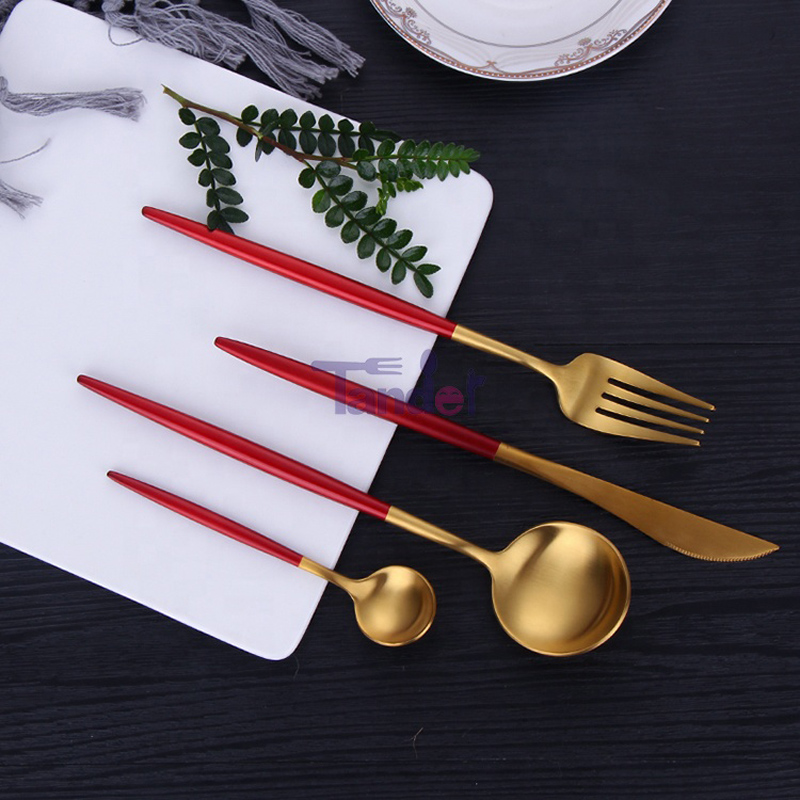 Set de produse Cutler de oțel inoxidabil Dishwasher Safe Tableware Garnish Products Cutelry