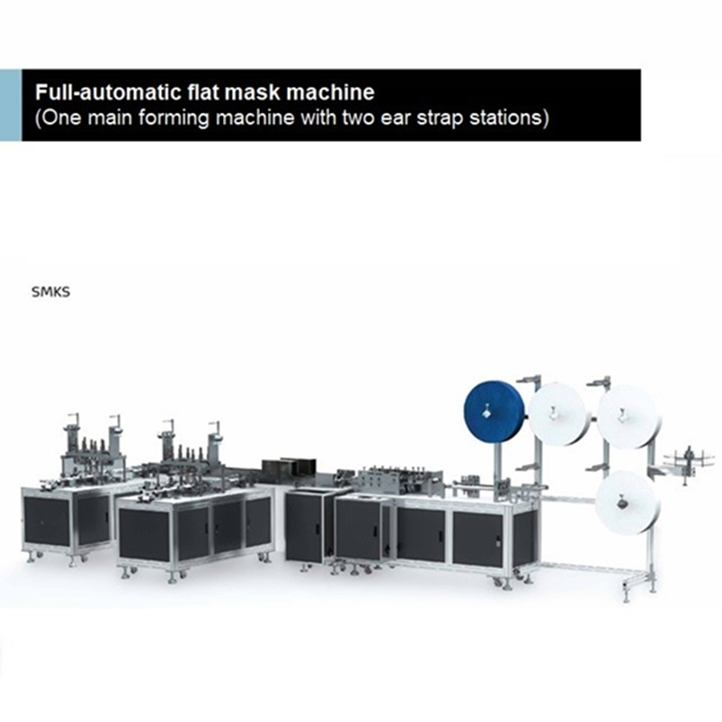 Mașină completă automată de unică folosință pentru fabricarea măștii