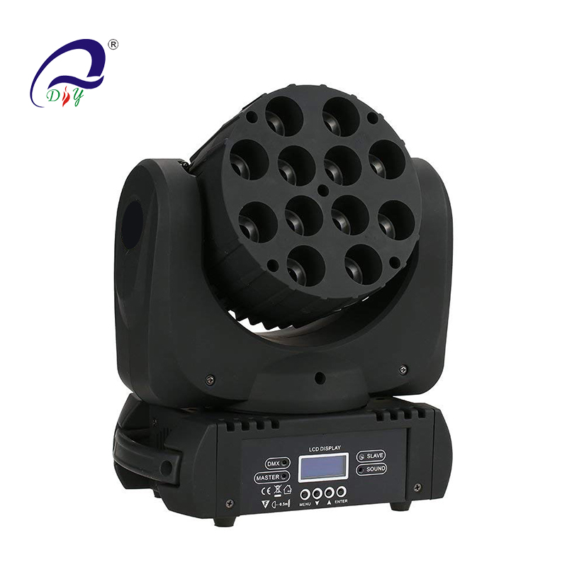 PL56A 12pcs 10w 4in1 RGBW LED Beam Moving Head Light pentru scenă