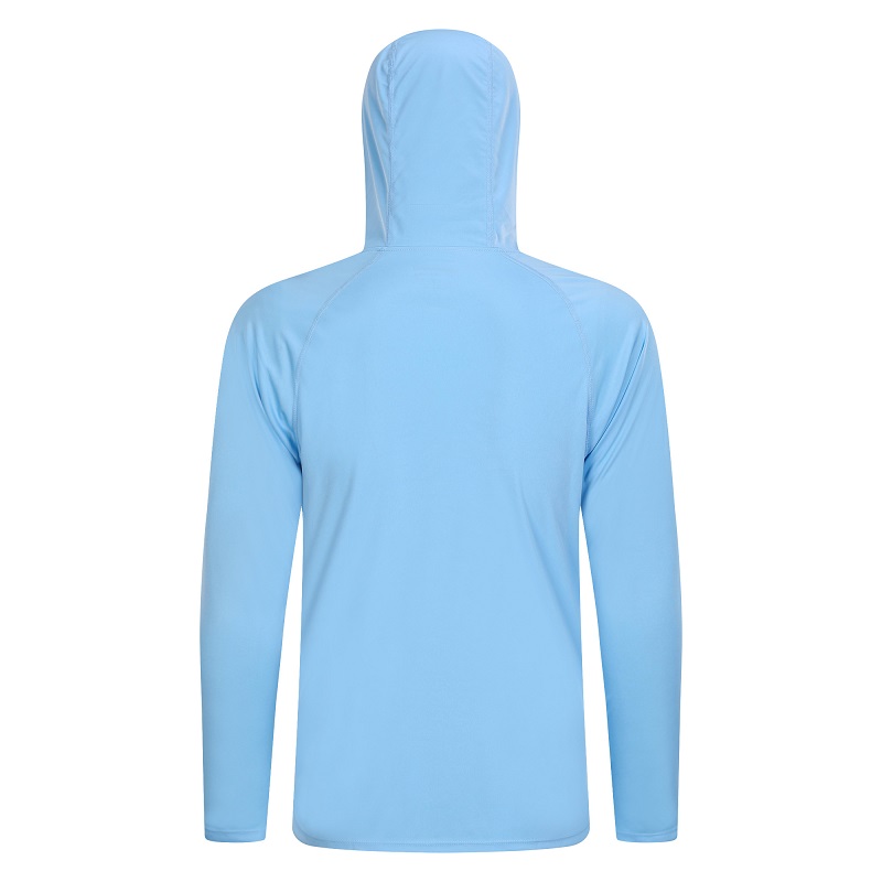 Personalizați bărbați UPF 50+ Tricou cu glugă de protecție solară pentru bărbați, cămașă cu mâneci lungi, alergare