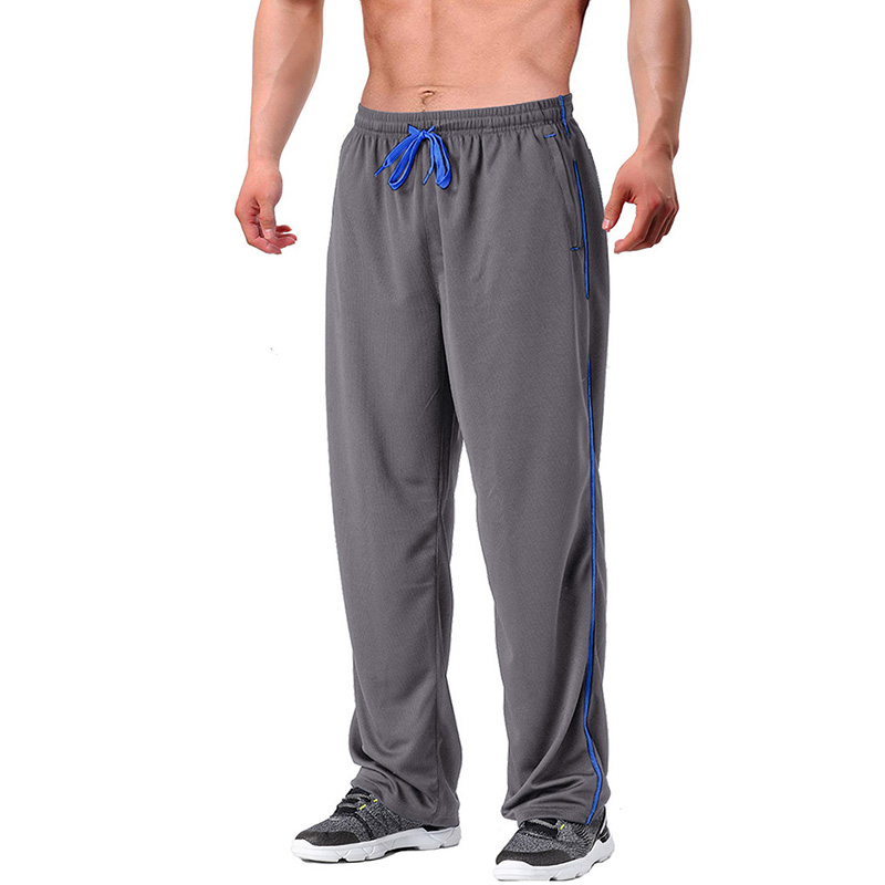 100% poliester pentru bărbați Talie elastică pentru bărbați, de vară, respirabilă, cu pantaloni din ochi, pantaloni club