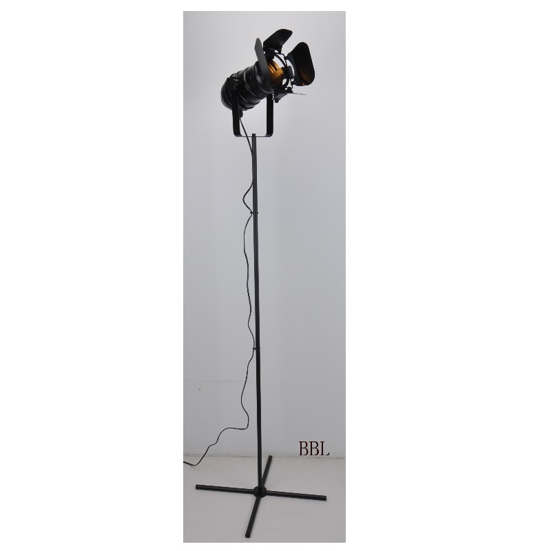 Lumina de podea de film cu 1 cu suport U, poate regla direcția