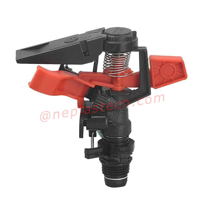 reglabil la distanță și unghi de pulverizare, controlabil, din plastic de grădină, de teren agricol, cu impulsuri Stropitoare