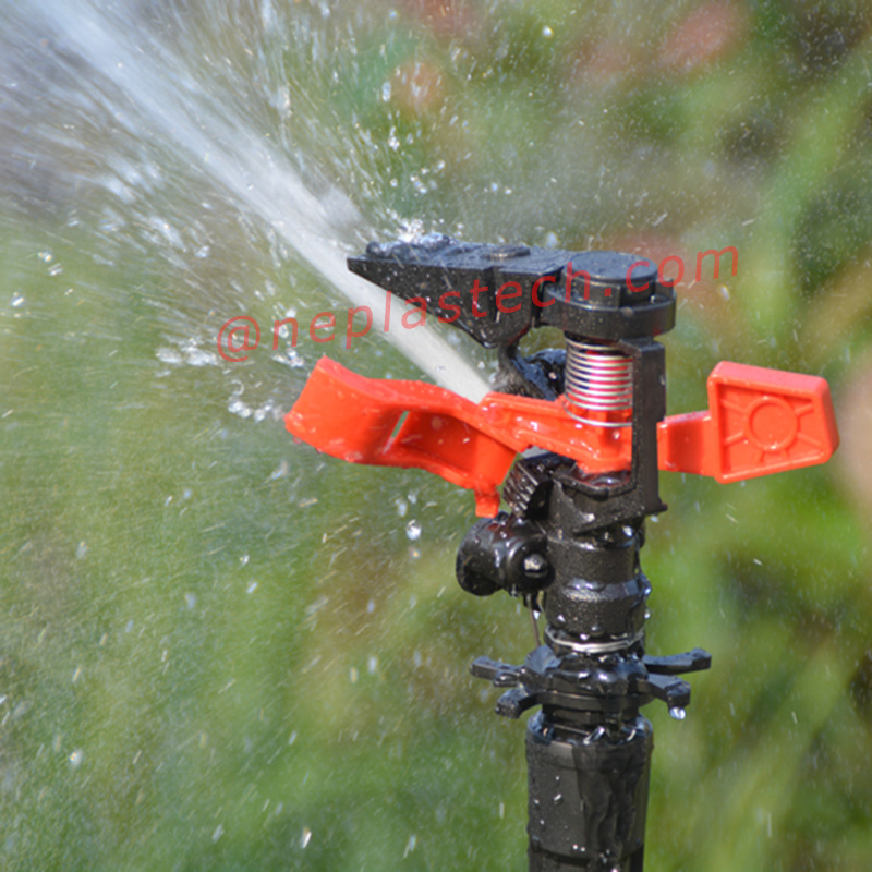 reglabil la distanță și unghi de pulverizare, controlabil, din plastic de grădină, de teren agricol, cu impulsuri Stropitoare