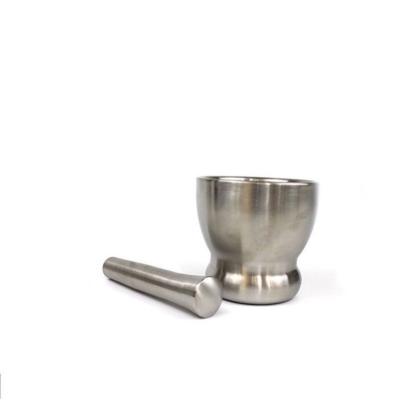 Oțel inoxidabil 304 mortar și set de pesti, râșniță cu condimente