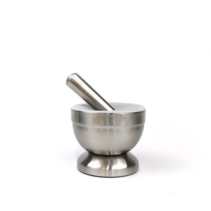 Oțel inoxidabil 304 mortar și set de pesti, râșniță cu condimente