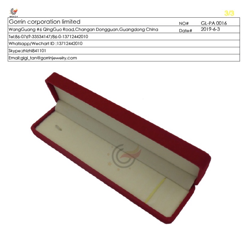 GL-PA0016 Cutie de bijuterii din catifea