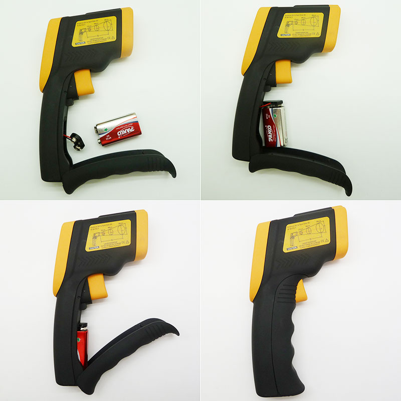Tip digital de pistol DT8530 -50-530 Grad aprobat CE termometru infraroșu Termometru industrial fără contact cu infraroșu